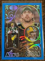 Aaron Rodgers [Light Blue] #KC-7 Football Cards 2022 Panini Illusions King Of Prices