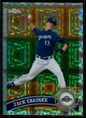 Zack Greinke [Xfractor] #6 Baseball Cards 2011 Topps Chrome Prices