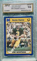 Joe Montana #40 Football Cards 1990 Notre Dame Collegiate Collection Prices