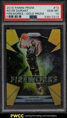 Kevin Durant [Gold Prizm] Basketball Cards 2018 Panini Prizm Fireworks Prices