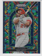 Mike Trout [Navy Blue Kaleidoscope Prizm] #SG-5 Baseball Cards 2022 Panini Prizm Stained Glass Prices