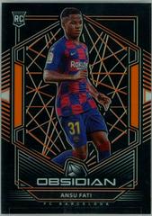 Ansu Fati [Orange] #118 Soccer Cards 2019 Panini Obsidian Prices