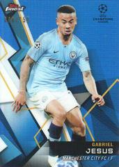 Gabriel Jesus [Blue Refractor] Soccer Cards 2018 Finest UEFA Champions League Prices