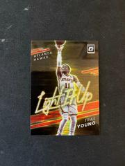 Trae Young [Red Pulsar] Basketball Cards 2021 Panini Donruss Optic Light It Up Prices
