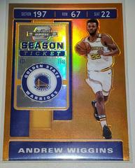 Andrew Wiggins [Orange] #36 Basketball Cards 2019 Panini Contenders Optic Prices