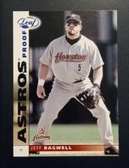 Jeff Bagwell [Blue Press Proof] Baseball Cards 2002 Leaf Prices