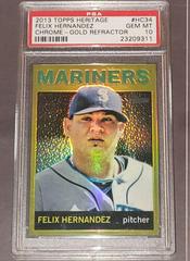 Felix Hernandez [Gold Refractor] #HC34 Baseball Cards 2013 Topps Heritage Chrome Prices
