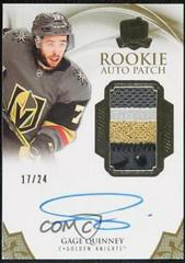 Gage Quinney [Gold Autograph Patch] Hockey Cards 2020 Upper Deck The Cup Prices