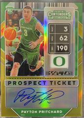 Payton Pritchard [Gold Autograph] Basketball Cards 2020 Panini Contenders Draft Picks Prices