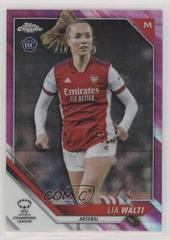 Lia Walti [Pink Prism Refractor] Soccer Cards 2021 Topps Chrome UEFA Women’s Champions League Prices