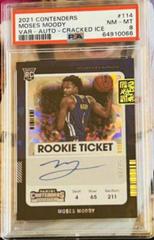Moses Moody [Autograph Cracked Ice] #114 Basketball Cards 2021 Panini Contenders Prices