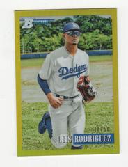 Luis Rodriguez [Chrome Prospect Gold] Baseball Cards 2021 Bowman Heritage Prices