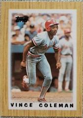 Vince Coleman Baseball Cards 1987 Topps Mini League Leaders Prices