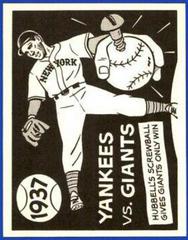 Yankees VS Giants [1937] #34 Baseball Cards 1967 Laughlin World Series Prices