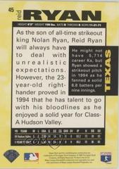 Reid Ryan Baseball Cards 1995 Collector's Choice Prices