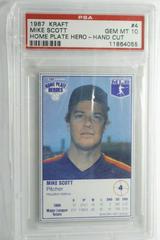 Mike Scott #4 Baseball Cards 1987 Kraft Home Plate Heroes Hand Cut Prices