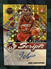 Josh Christopher [Gold] Basketball Cards 2021 Panini Mosaic Rookie Scripts Autographs Prices