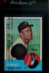 1963 Topps Reprint [Refractor w/ Coating] Baseball Cards 1998 Topps Clemente Finest Prices