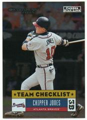 Chipper Jones [Career Stat Line] Baseball Cards 2005 Donruss Prices