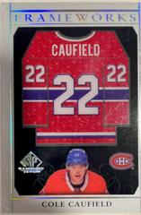 Cole Caufield Hockey Cards 2021 SP Game Used Frameworks Prices