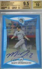 Matt Dominguez [Blue Refractor Autograph] #BCP118 Baseball Cards 2008 Bowman Chrome Prospects Prices