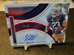 Kyren Williams #II-KWI Football Cards 2022 Panini Immaculate Collegiate Introductions Autographs Prices