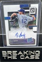 A. J. Alexy [White Mojo] #RRS-AL Baseball Cards 2022 Panini Donruss Optic Rated Rookie Signatures Prices