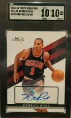 Derrick Rose Basketball Cards 2008 Topps Signature Autographs Prices
