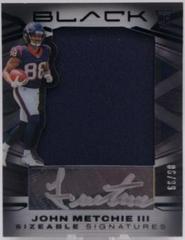 John Metchie III #SSR-JME Football Cards 2022 Panini Black Sizeable Signatures Rookie Jersey Prices