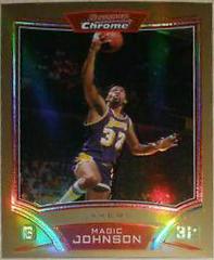 Magic Johnson [Gold Refractor] Basketball Cards 2008 Bowman Chrome Prices