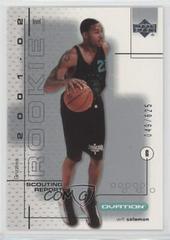 Will Solomon Scouting Report Basketball Cards 2001 Upper Deck Ovation Prices