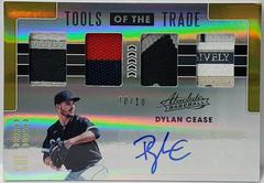 Dylan Cease [Material Signature Gold] #145 Baseball Cards 2020 Panini Absolute Prices