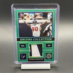 Andre Johnson [Emerald] #EC-8 Football Cards 2022 Panini Encased Encore Collection Prices