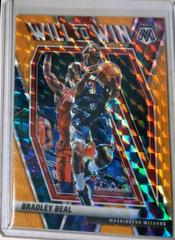 Bradley Beal [Orange Fluorescent] Basketball Cards 2020 Panini Mosaic Will to Win Prices