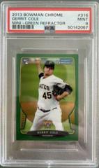 Gerrit Cole [Green Refractor] #316 Baseball Cards 2013 Bowman Chrome Mini Prices