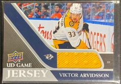 Viktor Arvidsson #GJ-VA Hockey Cards 2020 Upper Deck UD Game Jersey Prices