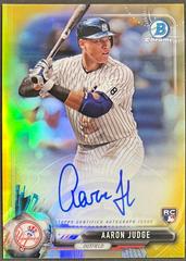 Aaron Judge [Chrome Gold Refractor] Baseball Cards 2017 Bowman Rookie Autographs Prices