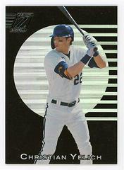 Christian Yelich Baseball Cards 2021 Panini Chronicles Zenith Prices