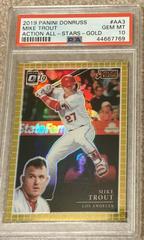 Mike Trout [Gold] Baseball Cards 2019 Panini Donruss Action All Stars Prices