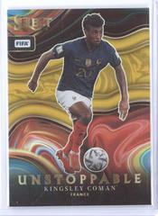 Kingsley Coman [Gold] Soccer Cards 2022 Panini Select FIFA Unstoppable Prices