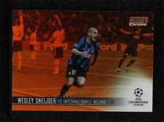 Wesley Sneijder [Orange Refractor] Soccer Cards 2020 Stadium Club Chrome UEFA Champions League Prices