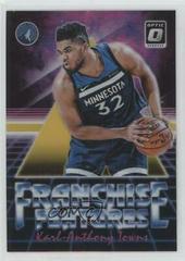 Karl Anthony Towns [Gold] #18 Basketball Cards 2018 Panini Donruss Optic Franchise Features Prices