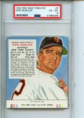 Don Mueller #7 Baseball Cards 1954 Red Man Tobacco Prices