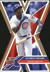 Alfonso Soriano [Die Cut Gold] #21 Baseball Cards 2008 Upper Deck X Prices