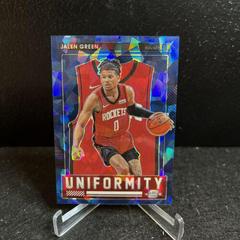 Jalen Green [Blue Ice] #26 Basketball Cards 2021 Panini Contenders Optic Uniformity Prices