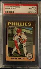 Eddie Watt #374 Baseball Cards 1975 Topps Mini Prices
