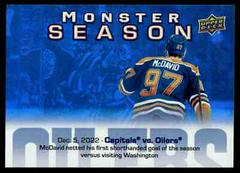 Connor McDavid #MS-26 Hockey Cards 2023 Upper Deck Monster Season Prices