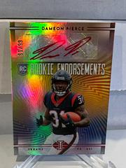 Dameon Pierce [Red] #RE-DP Football Cards 2022 Panini Illusions Rookie Endorsements Autographs Prices