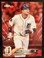 Miguel Cabrera [Red] #90 Baseball Cards 2018 Topps Chrome Sapphire Prices