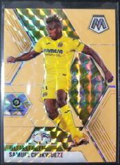 Samuel Chukwueze [Orange Fluorescent] #98 Soccer Cards 2021 Panini Mosaic LaLiga Prices
